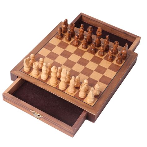 gse games sports expert  magnetic wooden chessboard chess board