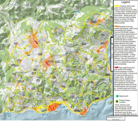 Map of spawn locations - DayZ Mod General Discussion - DayZ Forums
