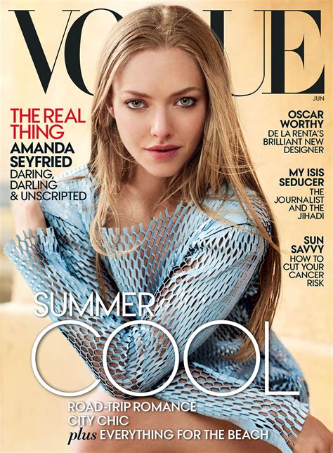 Amanda Seyfried, Jeune Vogue Amanda Seyfried Has A Blonde Bombshell