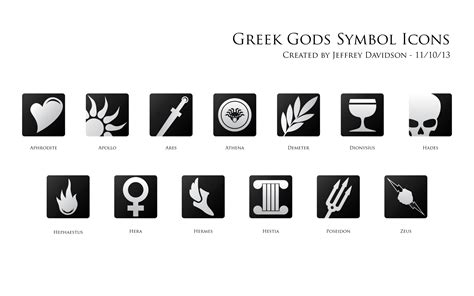 Greek Gods Symbol Icons by JeffreyDavidson23 on DeviantArt