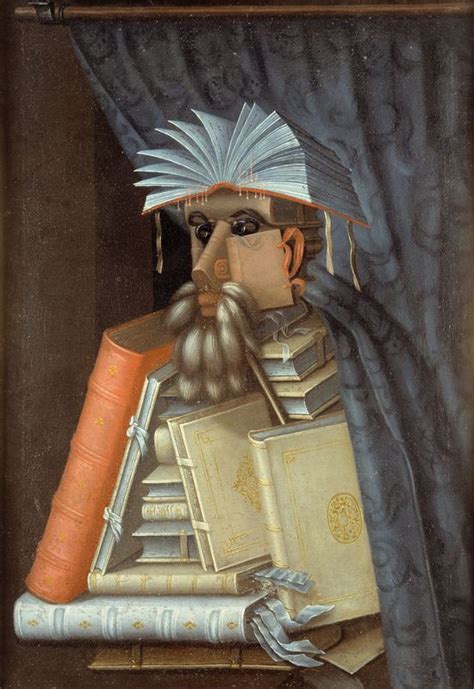 Giuseppe Arcimboldo - Knihovník - ObrazyNaPlátně.cz