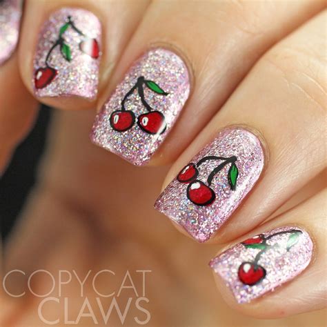 cherry nail art designs 11