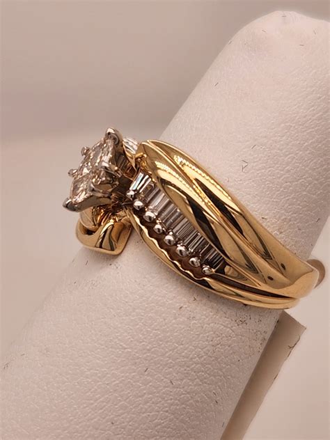 Lady’s Marquise & Baguette Diamond Bypass Bridal Set – MSG Jewelers