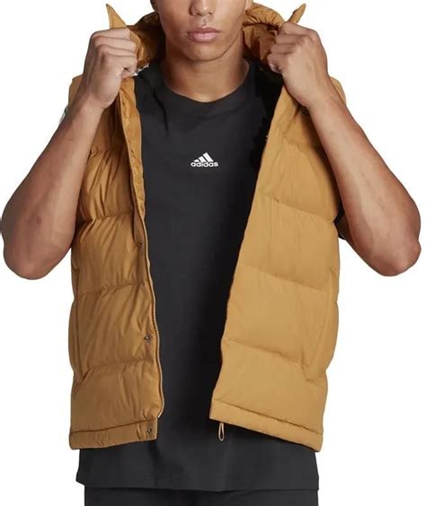 Bezrękawnik adidas Helionic Hooded Down Vest HG6275 - brązowy - Ceny i ...