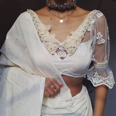 elegant collar neck blouse designs  wedding attire