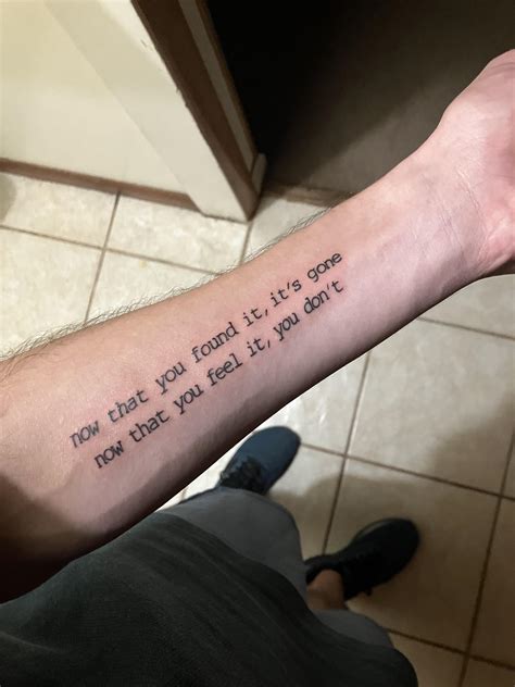 First Tattoo ayyye : r/radiohead