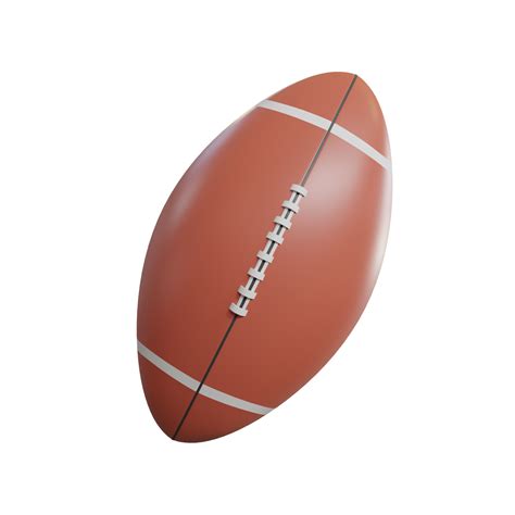 Rugby ball. 3d render 22503155 PNG