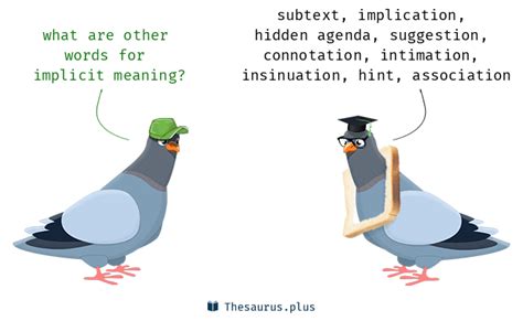 implicit meaning synonyms similar words  implicit meaning