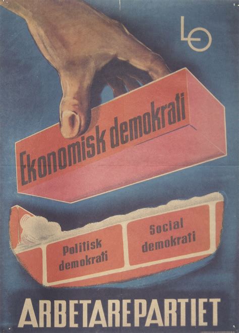"Political Democracy, Social Democracy, Economic Democracy" Sweden