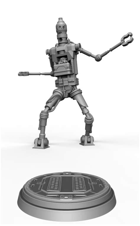 3D file GROGU MACHINE Mini + Base・3D print design to download・Cults