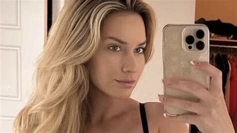 Paige Spiranac strips down to lingerie for busty snap as she shares