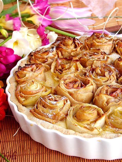 Вкусно с Йоли: Ябълков пай на рози | Рецепты еды, Осенние десерты ...
