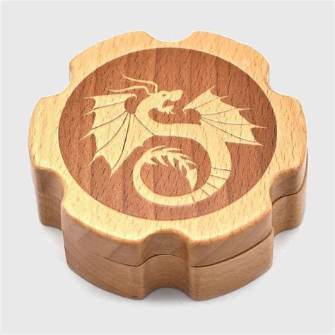 Dragon Wooden Dice Case – Wyvern's Hoard