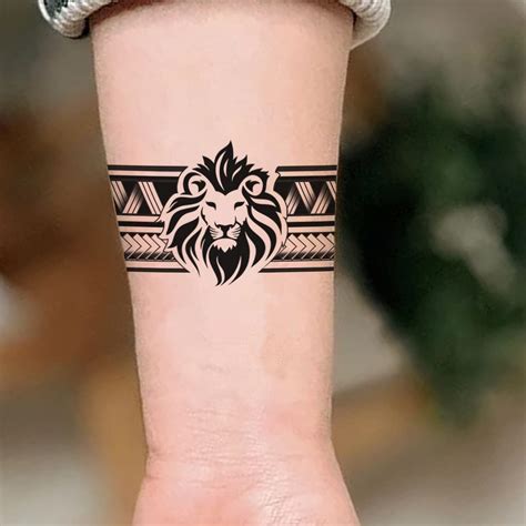 tempoary tattoowala lion tribal full hand band  tattoo waterproof temporary body tattoo