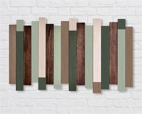 Wooden Wall Art Modern Wood Wall Art Rustic Wood Art | Etsy