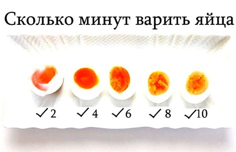 Степени готовности яиц