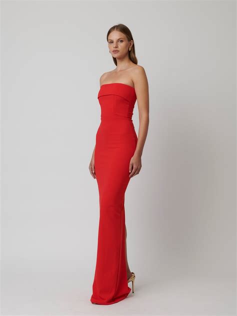 MONROE GOWN in CHERRY RED | Bridesmaids| Effie Kats Melbourne
