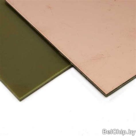 Стеклотекстолит фольгированный односторонний 1.5*100*150mm ±2mm / FR-4