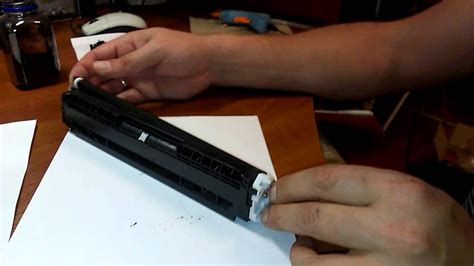 Как заправить картридж лазерного принтера Canon LBP7018c - YouTube