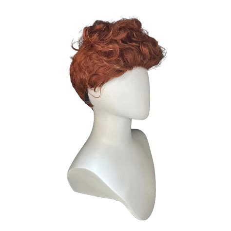 Amazon.com: Borbilyn Short Ginger Curly Wig Copper Red Wavy Hair Demon