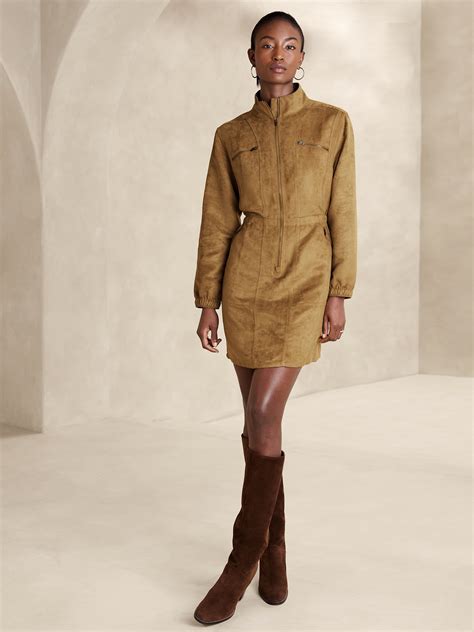 Suede Dresses | Banana Republic Factory