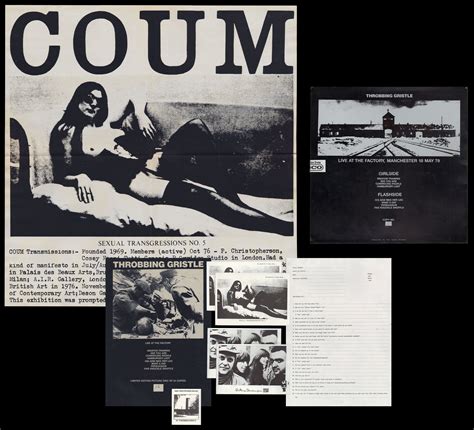 COUM / Throbbing Gristle / Cosey Fanni Tutti | Experimental music
