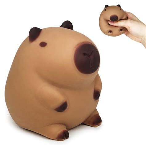 Amazon.com: Squishy Capybara Stress Balls Squeeze Toys, Super Fun Animal Stress Relief Ball for