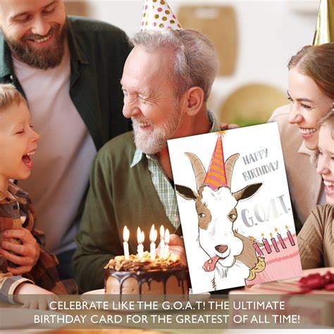 GOAT Cake Birthday Card - Gooji
