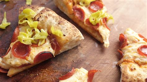stuffed crust pizza  home