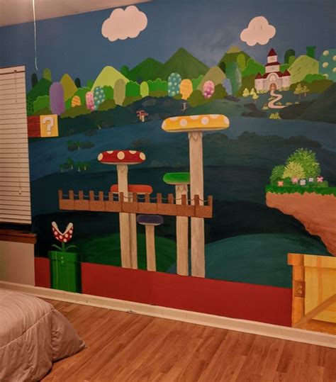 super mario wall mural  susie  shadetreedesigns