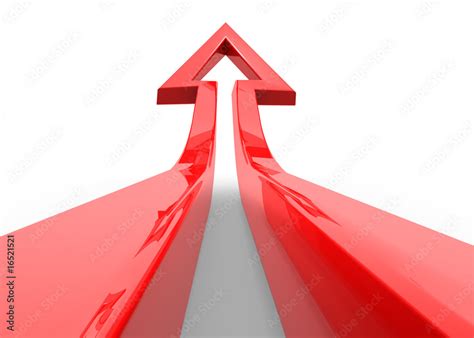 Flecha Roja Stock Illustration | Adobe Stock