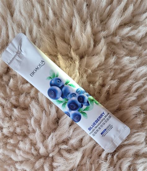 BIOAQUA Blueberry Arbutin Moisturizing Mask | Opinia, realne zdjęcie