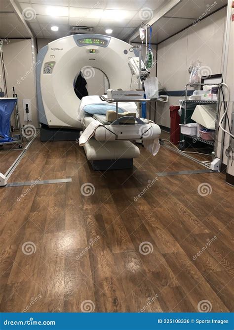 Computed Tomography Lab.Computerized Axial Tomography CAT. Young Woman