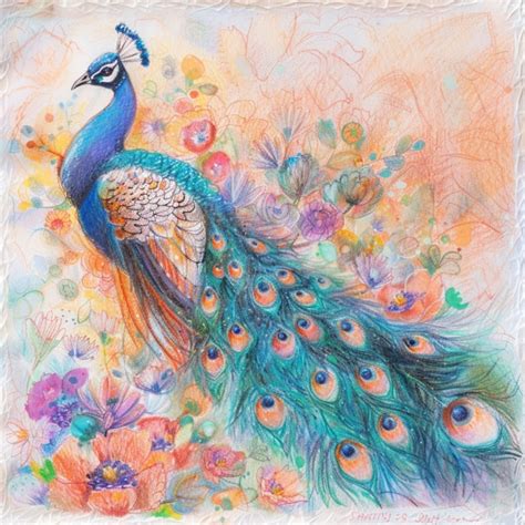 peacock bird art print  stock photo public domain pictures