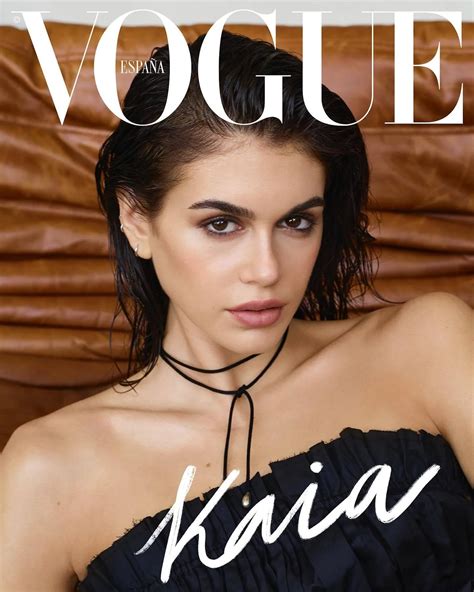 kaia gerber covers vogue spain june lensed  amy troost anne