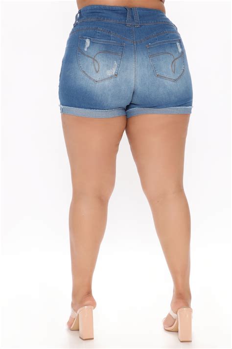 Alexis Booty Booty Shorts - Medium Blue Wash | Fashion Nova