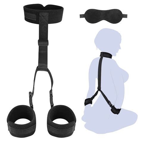 Bondage Set, Behind Handcuff Collar, Bed SM Games, Sex Toys for Couples