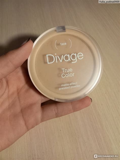 Пудра компактная DIVAGE True Color matte effect - «Пудра компактная ...