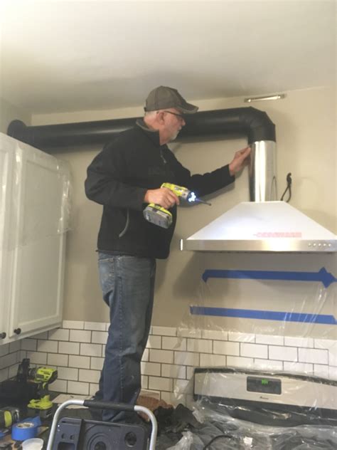 Installed a range hood. Non typical install, exposed duct. : r