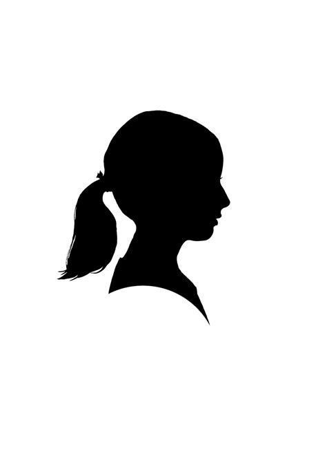 side portrait silhouette  getdrawings