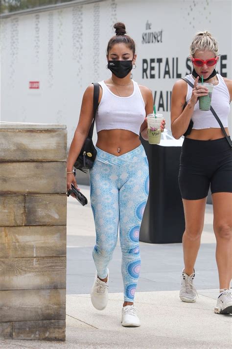 VANESSA HUDGENS in Tights Out and About in Los Angeles 08/15/2020