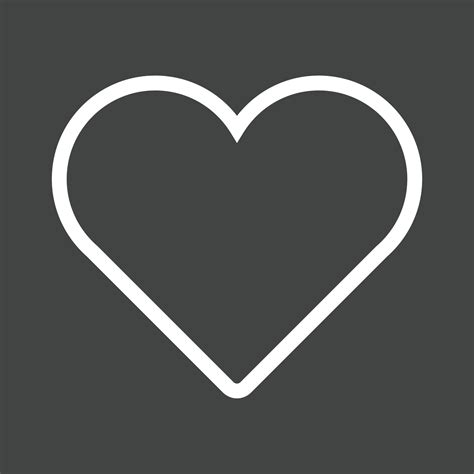 Single Heart Line Inverted Icon 14999445 Vector Art at Vecteezy