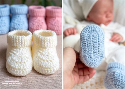 Newborn Booties Crochet Pattern Free