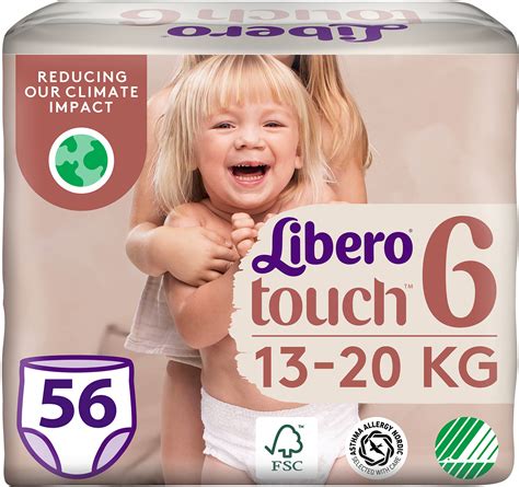 Подгузники-трусики Libero Touch Pants 13-20 кг Размер 6 56 шт ...