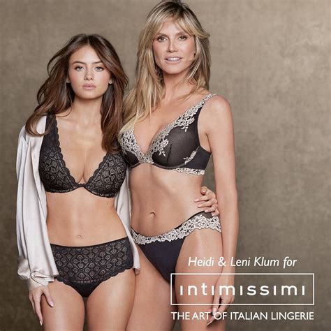 Heidi & Leni Klum for Intimissimi Italian Lingerie Fall 2022 Campaign ...