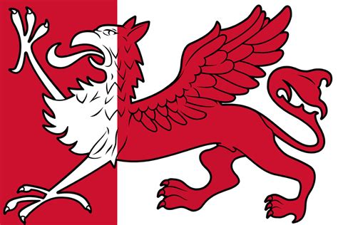 Time for mythical creatures: flag of Ooststellingwerf, Friesland, the ...