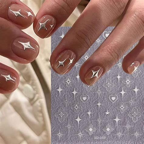 flower totem pattern nail decals  stickers filigree bohemia