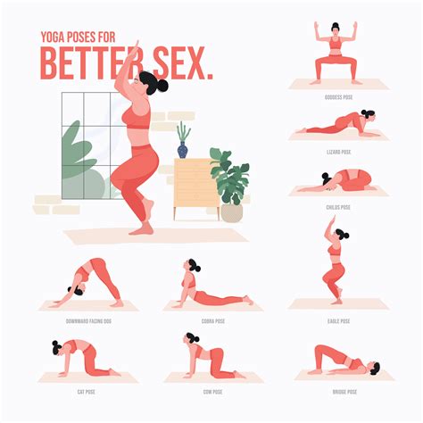 Yoga poses For Better sex. Young woman practicing Yoga pose. Woman
