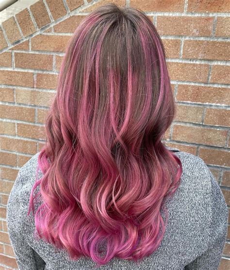 Scream Seattle - Beautiful balayage and rich pink shade!...