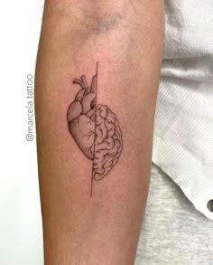Tatuagem Coracao E Cerebro - 11 ideias de Cérebro e coração tattoo | tatuagem de cérebro, tatuagens ...